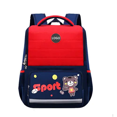  Colorful Kids' School Backpack with Sport Bear Design and Large Front Pocket